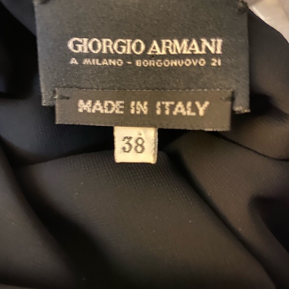 Y2K~Giorgio Armani~Little Black Dress size 4 US NWT~ exquisite~ size 4 - Picture 2 of 14
